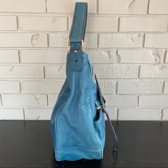 NWT Marc Jacobs Moto Purse Hopper Green Italian Leather Handbag NEW $498 Large - Picture 6 of 14